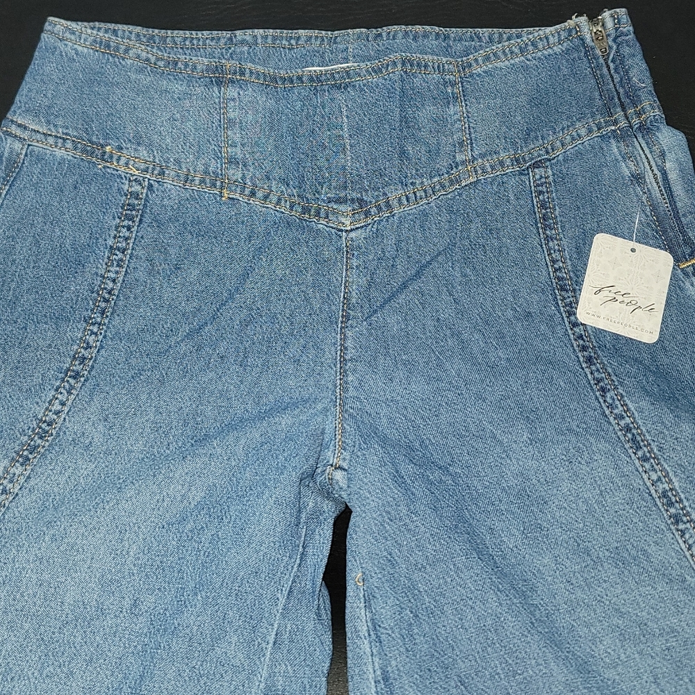 🔥Size25&27🔥Free People Super Wide Leg Jeans - Picture 5 of 11